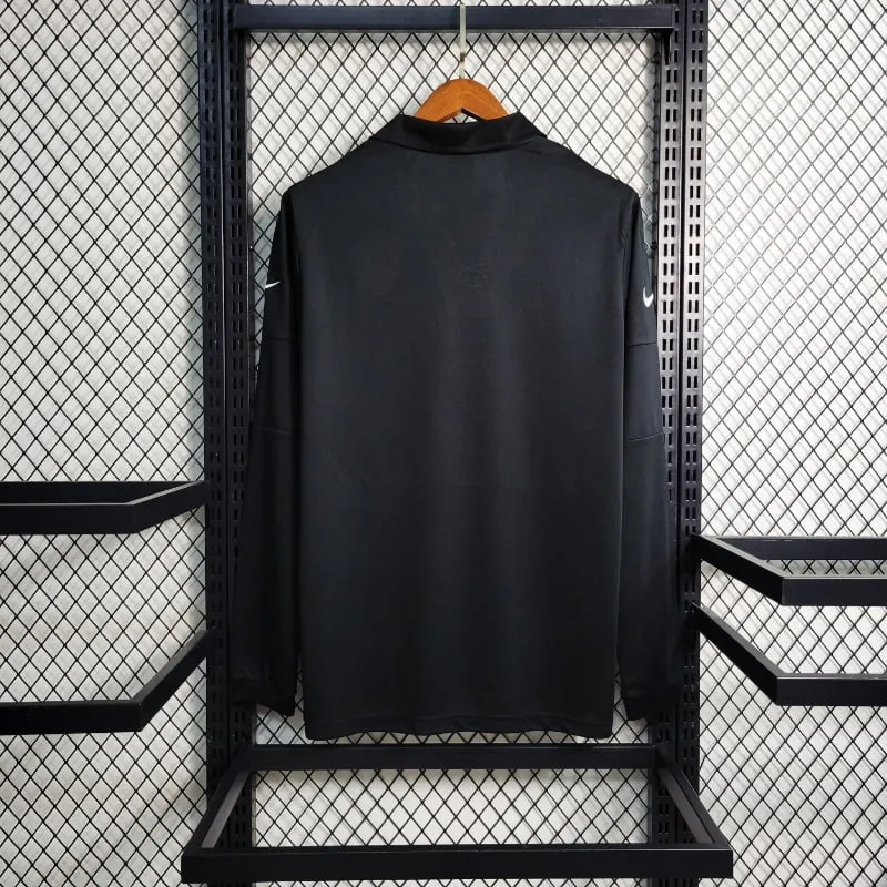 2004 Long Sleeve Brazil Special Edition Black Soccer retro kit