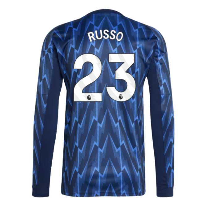 2025-2026 Arsenal Long Sleeve Away Shirt (Russo 23) (Match Day)