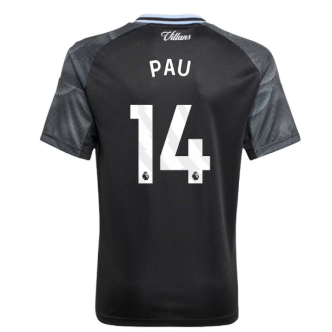 Premium Quality Football Aston Villa Away Shirt Kids Pau #14 Updat...