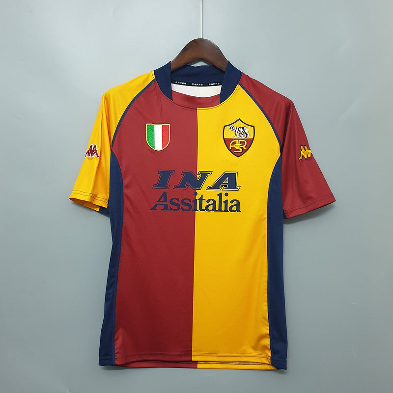 2000-2001 AS Roma Home kit