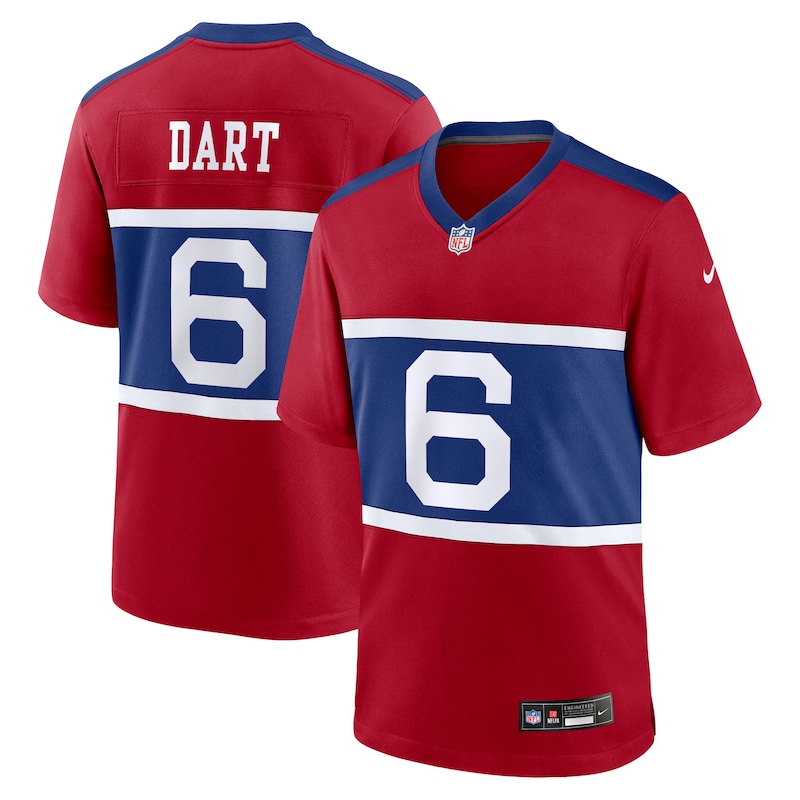 None Jaxson Dart NY Giants Victory Pro-Level Jersey Game Day Wear