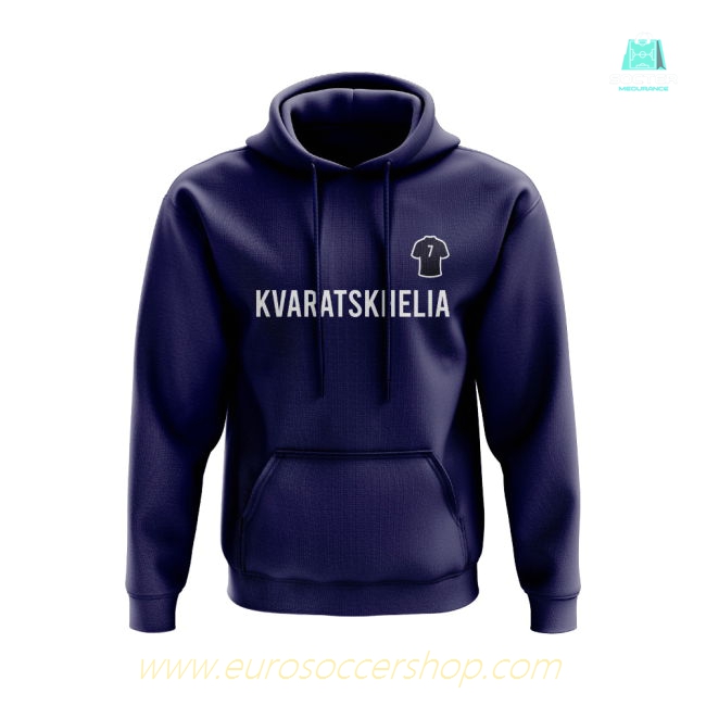 Khvicha Kvaratskhelia PSG Number Hoody (Navy)
