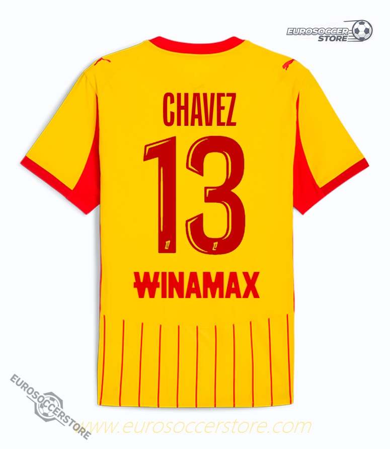 Lens Home CHAVEZ 13 Football Jersey 2025-2026 Season