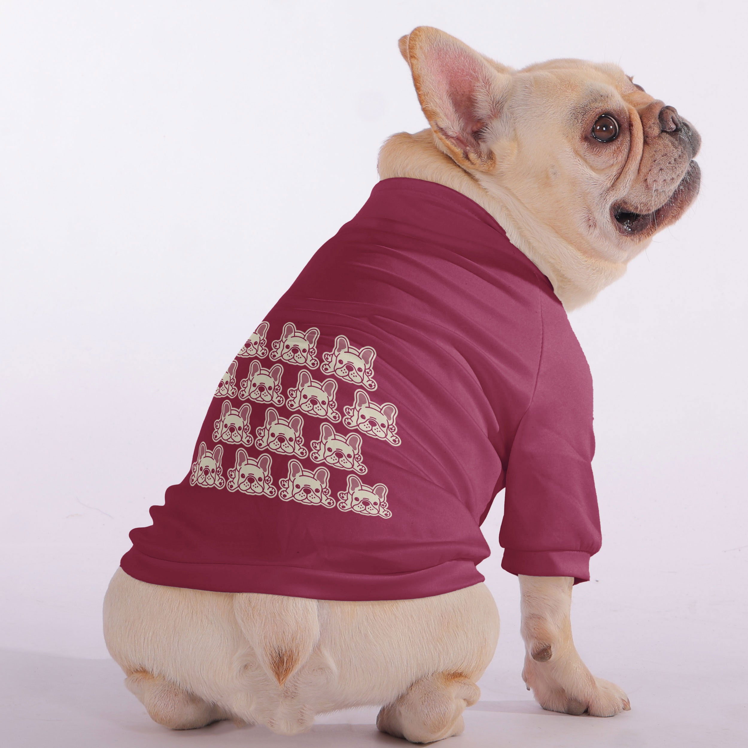 Wilma - Snuggly Zip-Up Sweatshirt for French Bulldogs