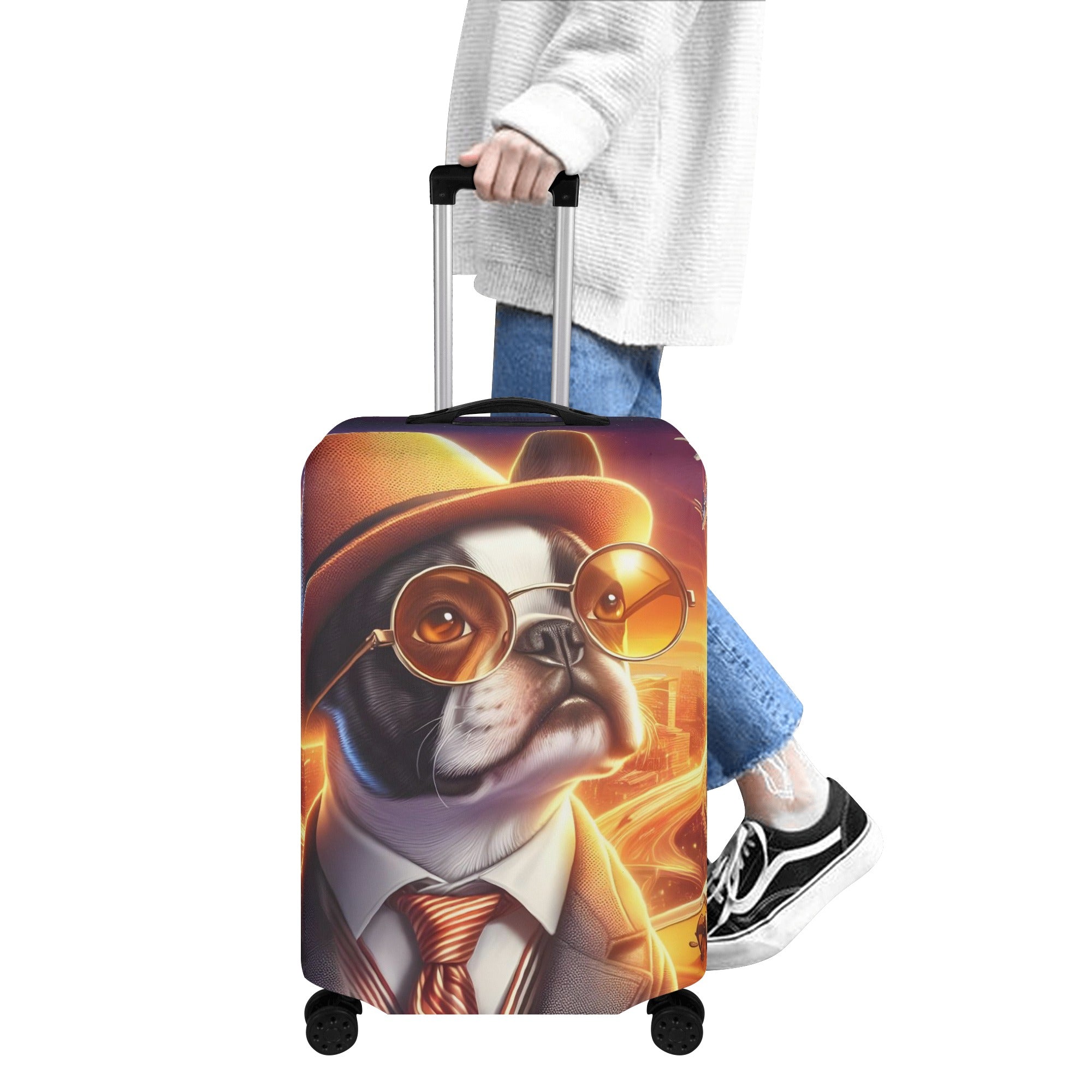 High-Quality Zeus - Luggage Cover For Boston Terrier Lovers for French