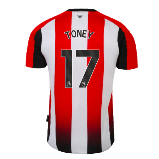 Official 2023-2024 Brentford Home Shirt (toney 17) - Premium Quality