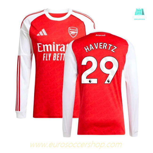 2025-2026 Arsenal Long Sleeve Home Shirt (Havertz 29)