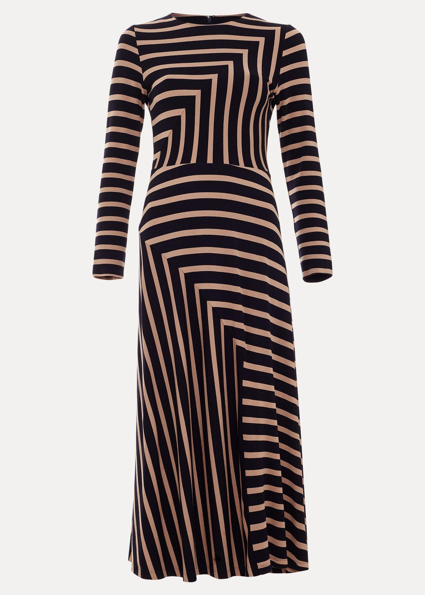 Petite Mia Stripe Midi Dress