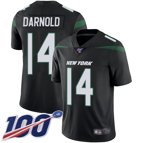 NFL New York Jets #14 Sam Darnold Black Limited Jersey - High Quality