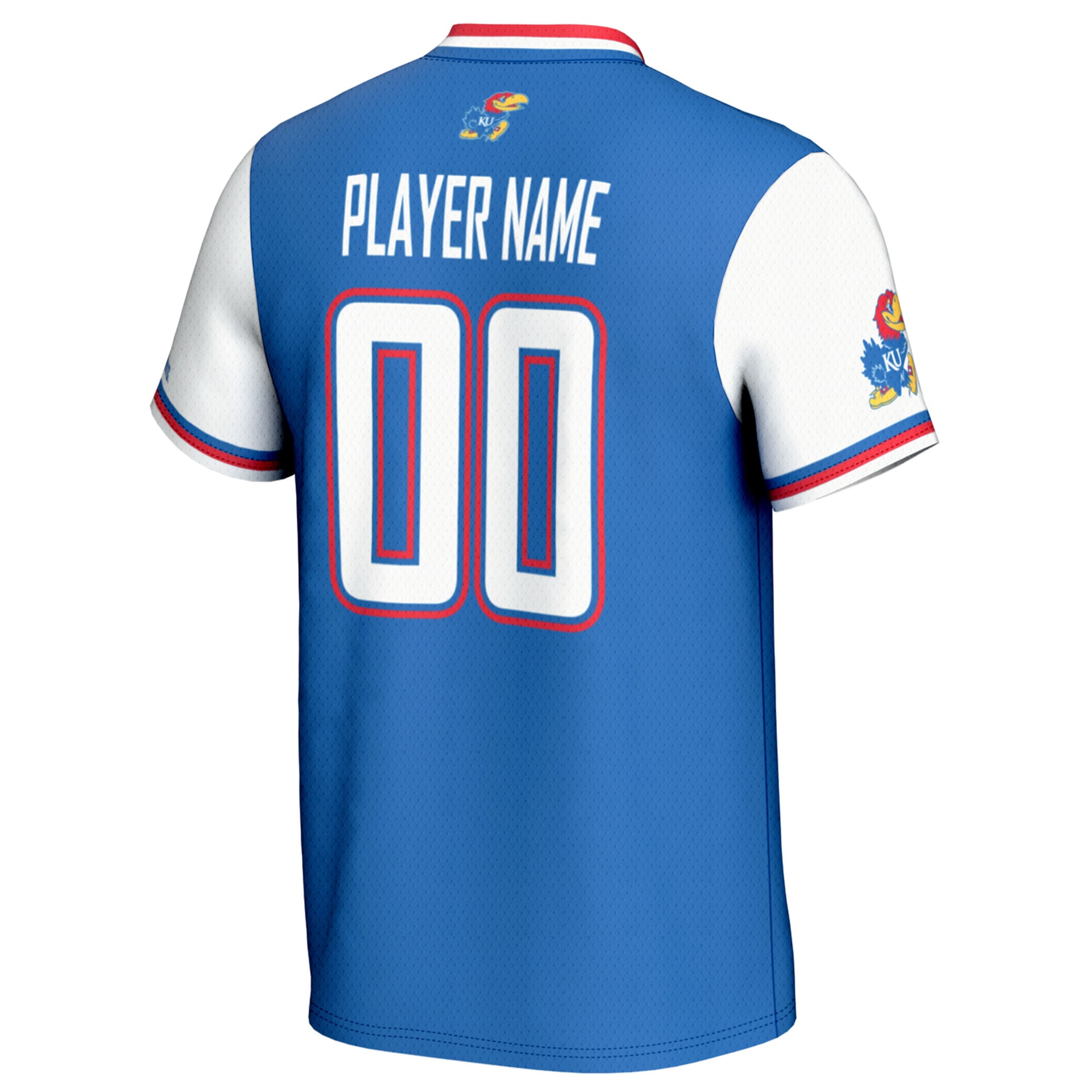 Kansas Jayhawks GameDay Greats Youth NIL Pick-A-Player Lightweight Softball Jersey - Royal