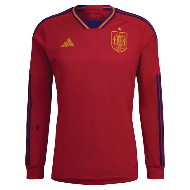 2022-2023 Spain Long Sleeve Home Shirt (BUSQUETS 5)