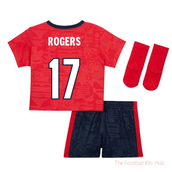 England Away Kit Football Jersey 2026-2027 Rogers #17 Baby