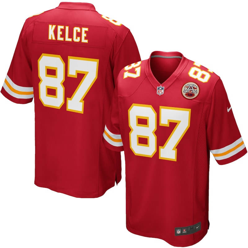 None Travis Kelce Team Captain KC Chiefs Budget-Friendly Jersey