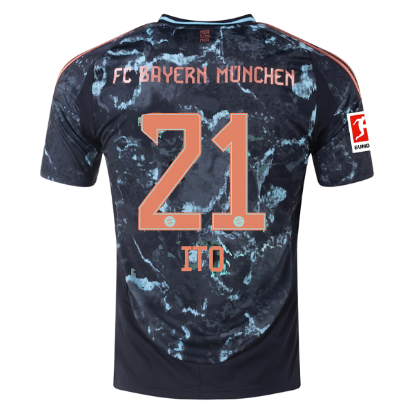 Bayern Munich Ito 2024-2025 Bun Away Jersey – Authentic Shirt