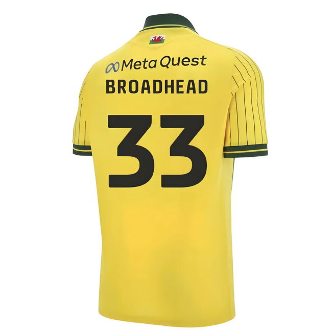 2025-2026 Wrexham Away Shirt (Broadhead 33) | Sale Price | Breathable
