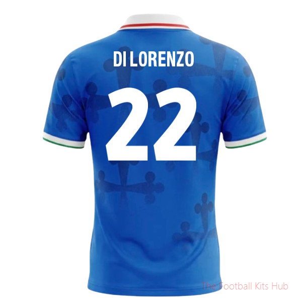 Fan Edition Italy World Cup Football Shirt (Di Lorenzo 22)