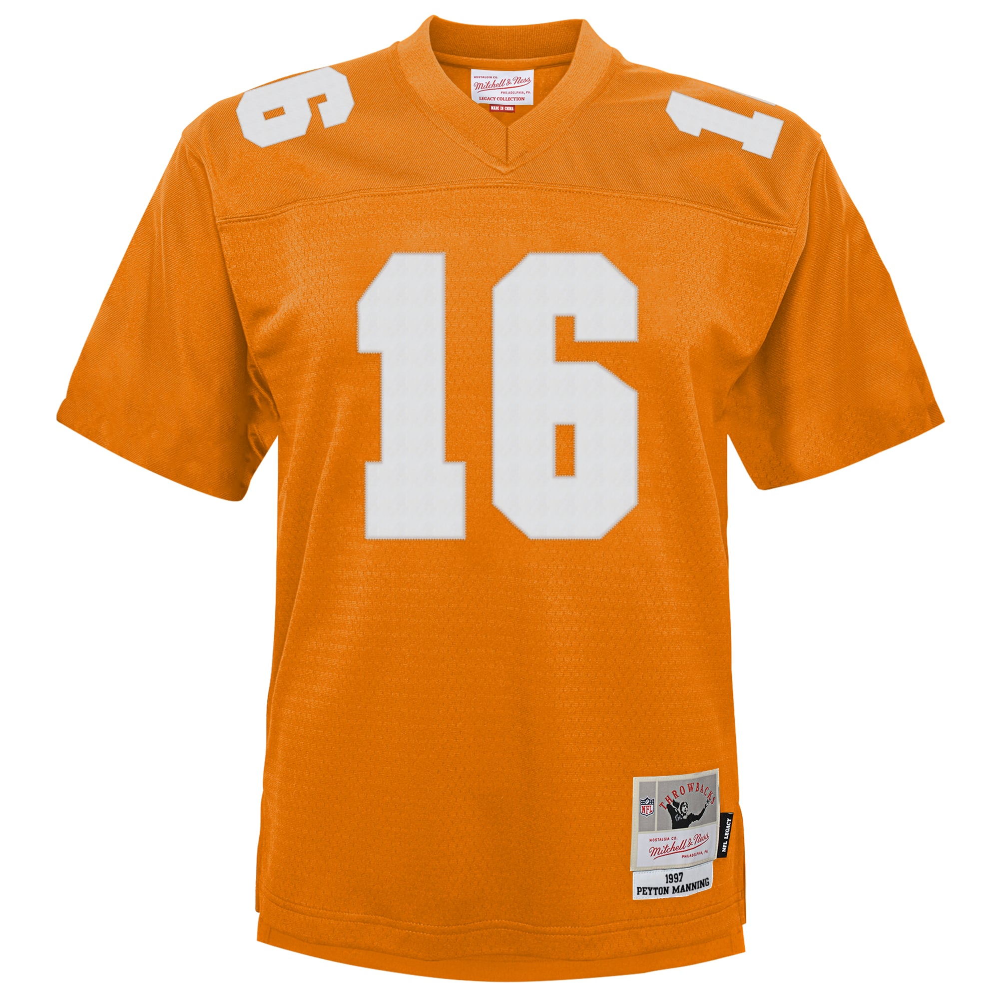 Youth Mitchell & Ness Peyton Manning Tennessee Orange Tennessee Volunteers Throwback Football Jersey