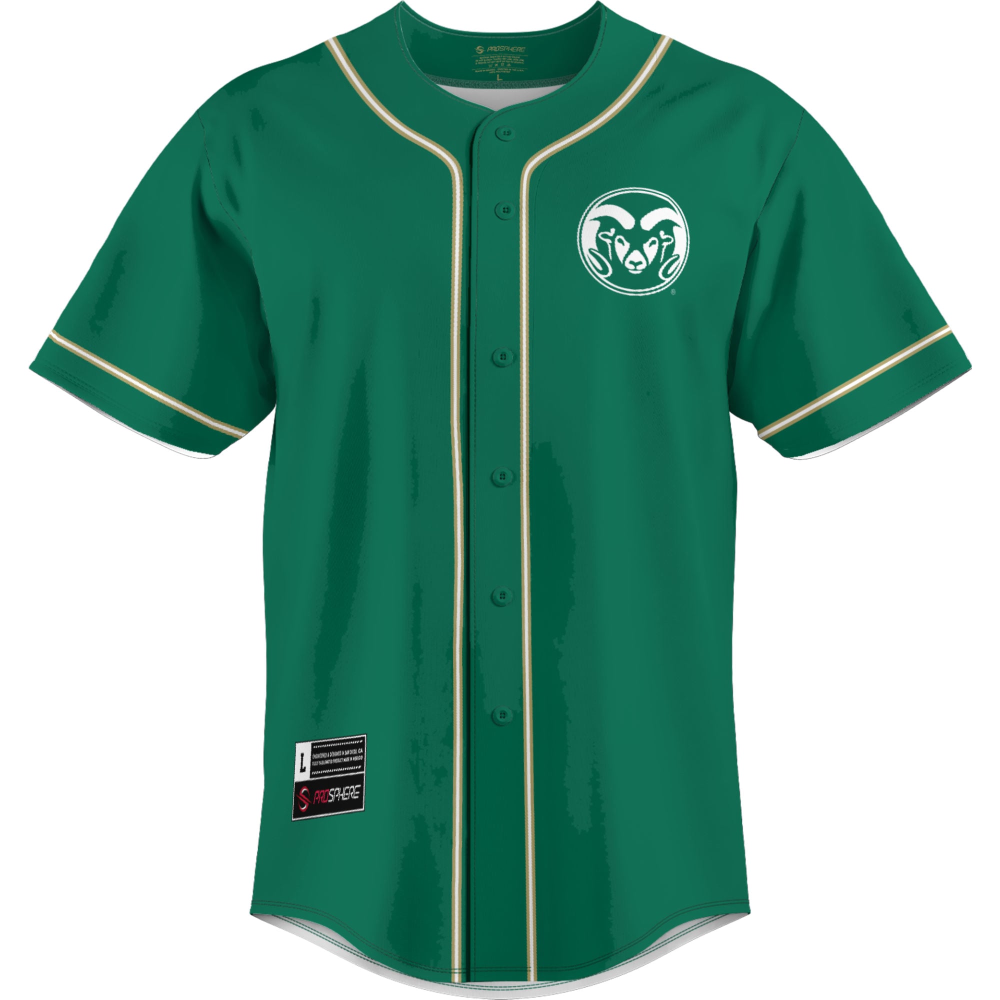 Colorado State Rams GameDay Greats Lightweight Baseball Jersey - Green