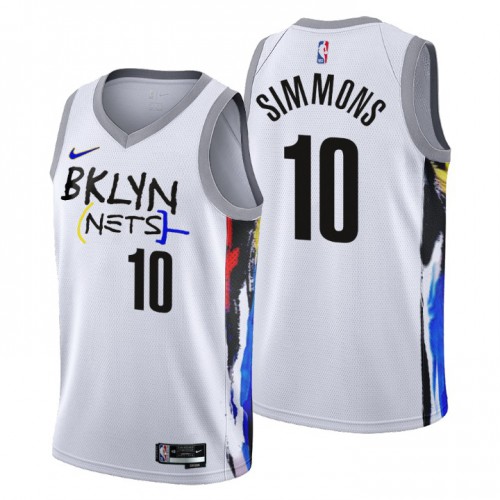 Nets White Brooklyn Nets #10 Nike Jersey - Basketball Jersey