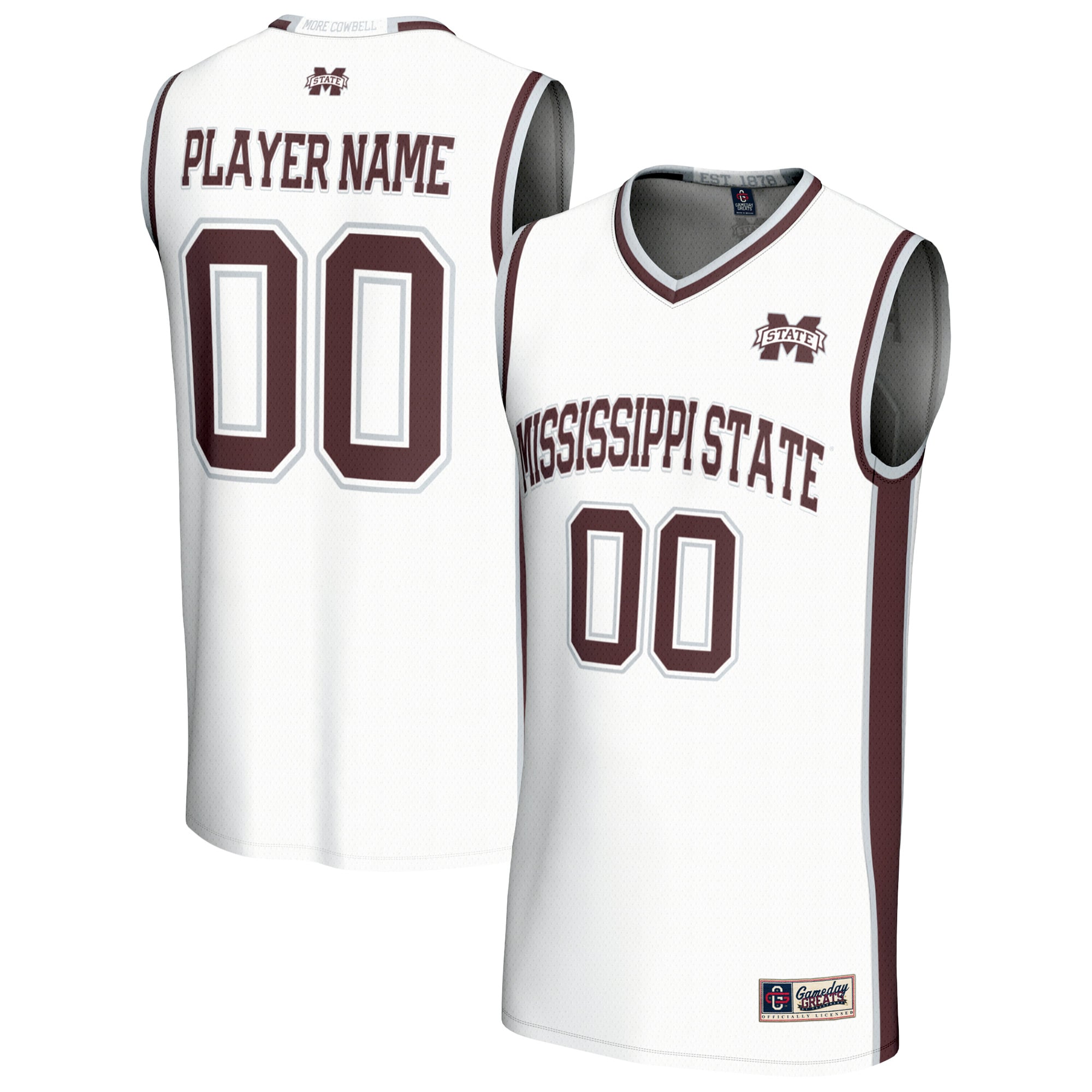 Mississippi State Bulldogs GameDay Greats Youth Lightweight Collegiate Women's Basketball NIL Pick-A-Player Fashion Jersey - White
