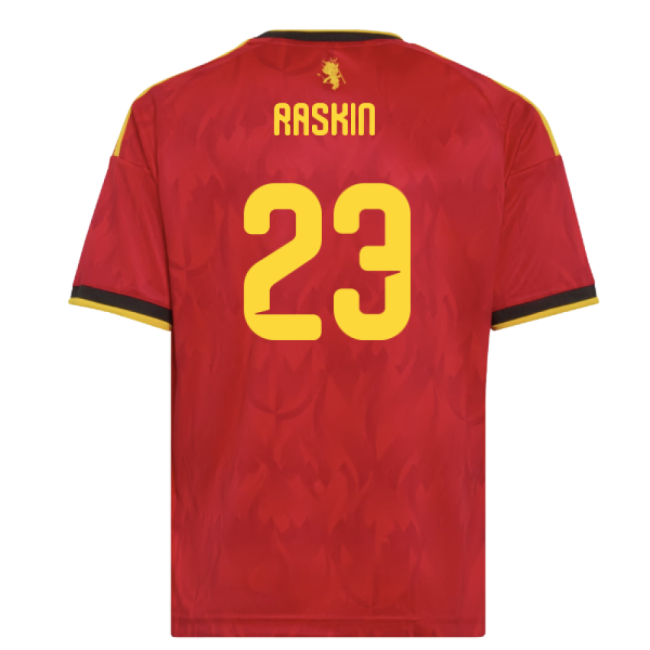 Official 2026-2027 Belgium Home Kids With Special Edition Design