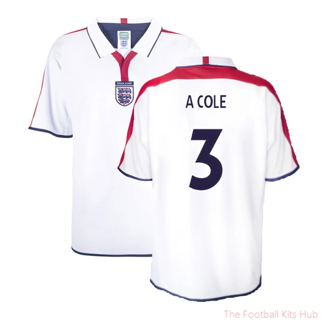 England 2004 Retro Football Shirt (A Cole 3)