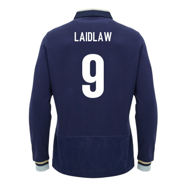 [DDJ] 2026 2027 Scotland Rugby LS Cotton Shirt Home Uniform (Laidlaw 9)