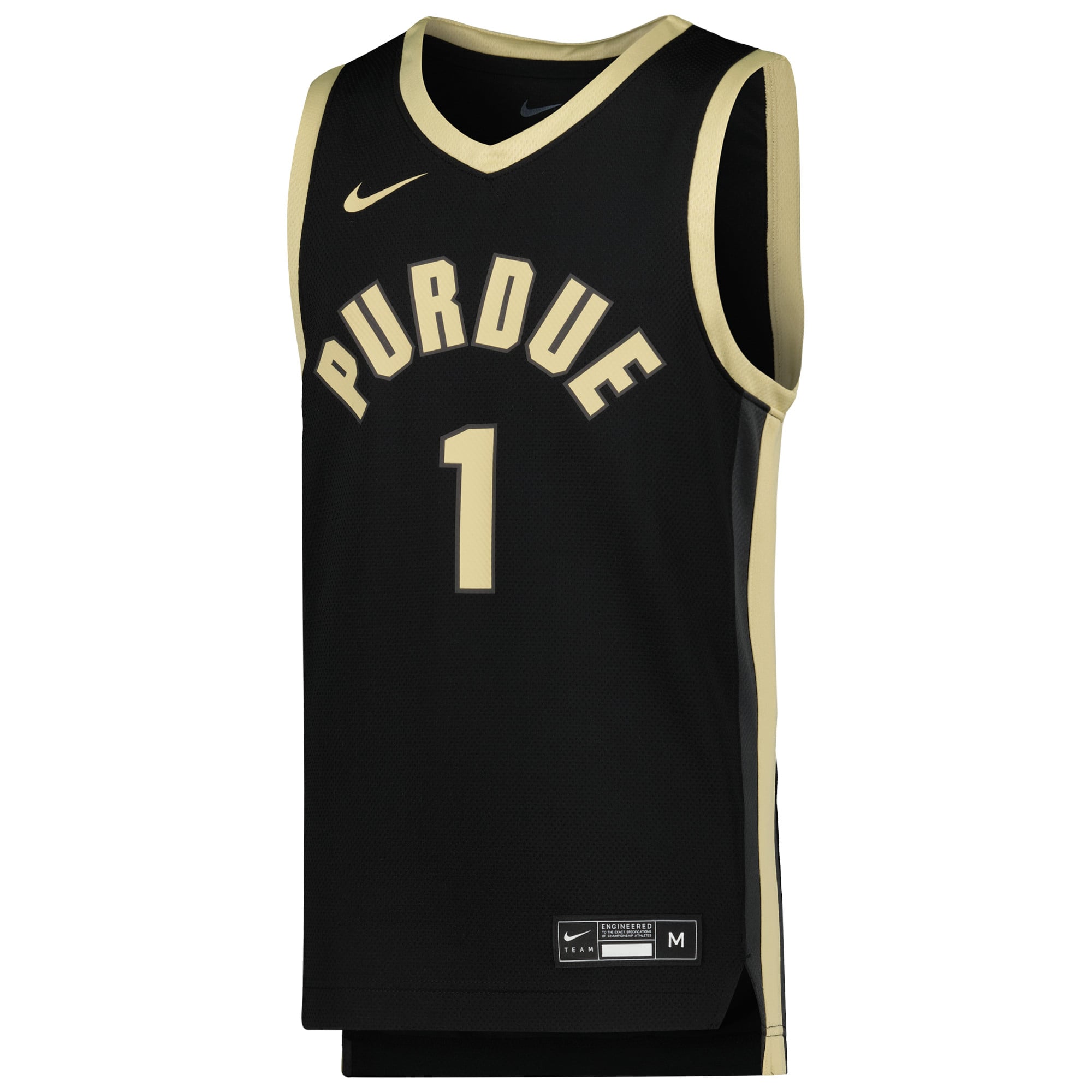 #1 Purdue Boilermakers Nike Youth Icon Replica Basketball Jersey - Black