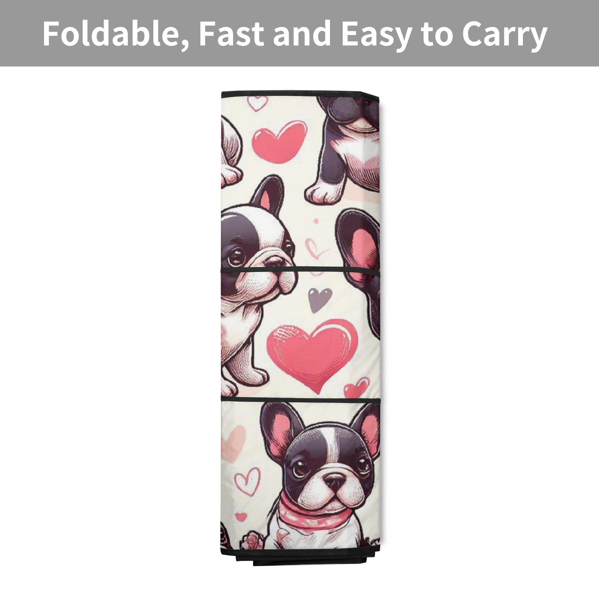 Love - Non-slip Car Auto Sun Shade Paw Protection | Durable Build