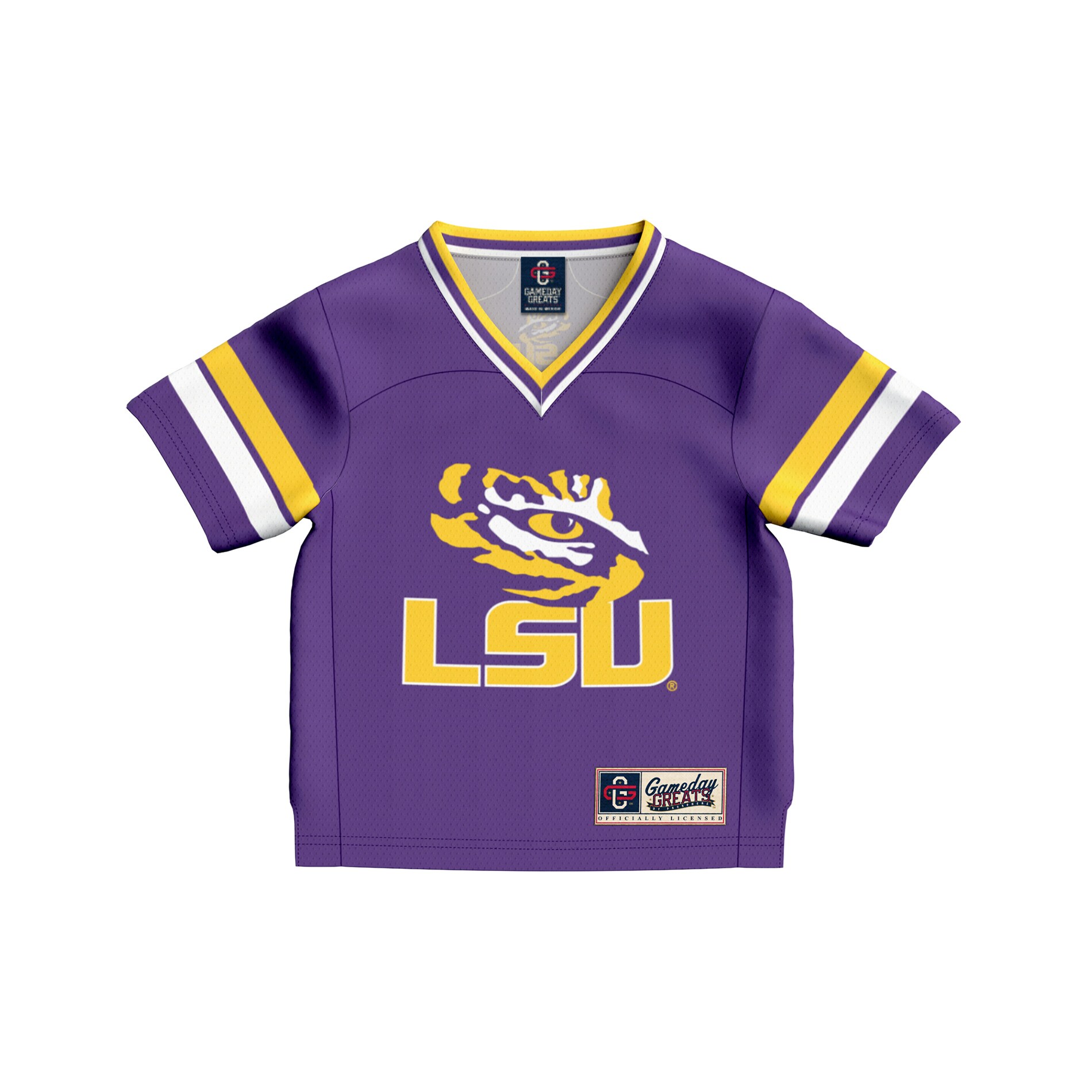#1 LSU Tigers GameDay Greats Toddler Football Fashion Jersey - Purple