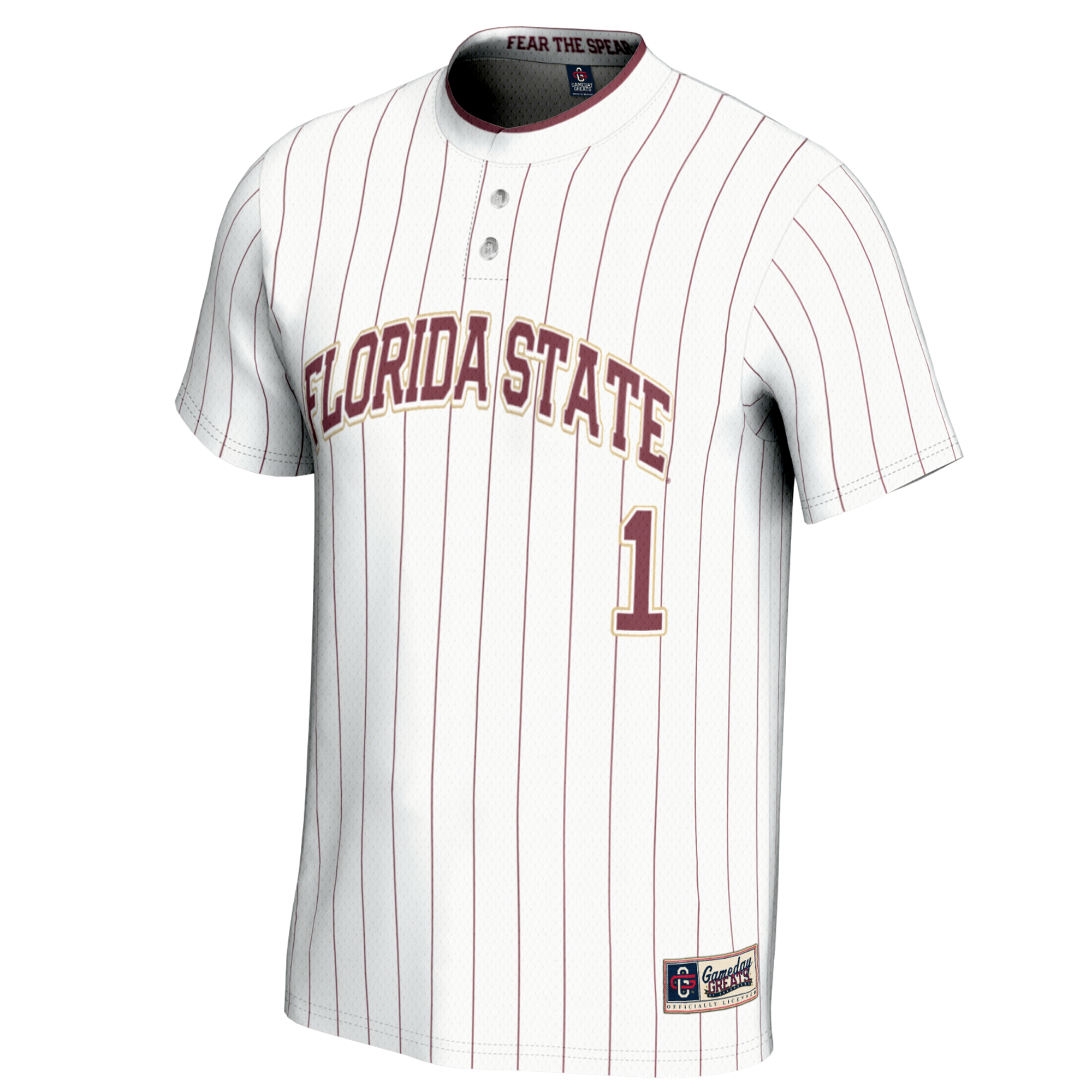 [DDG] Florida State Seminoles GameDay Greats Unisex Lightweight Softball Jersey - White