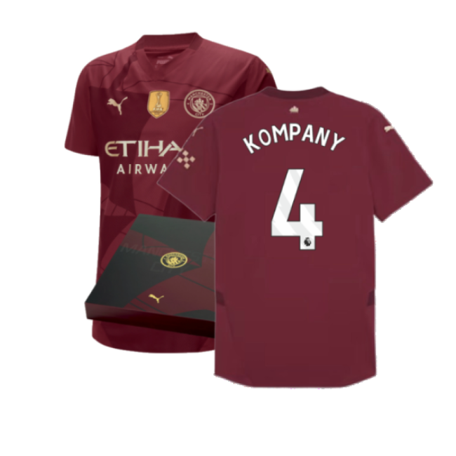 Man City Third Football Jersey 2024-20 Season Kompany 4 M S
