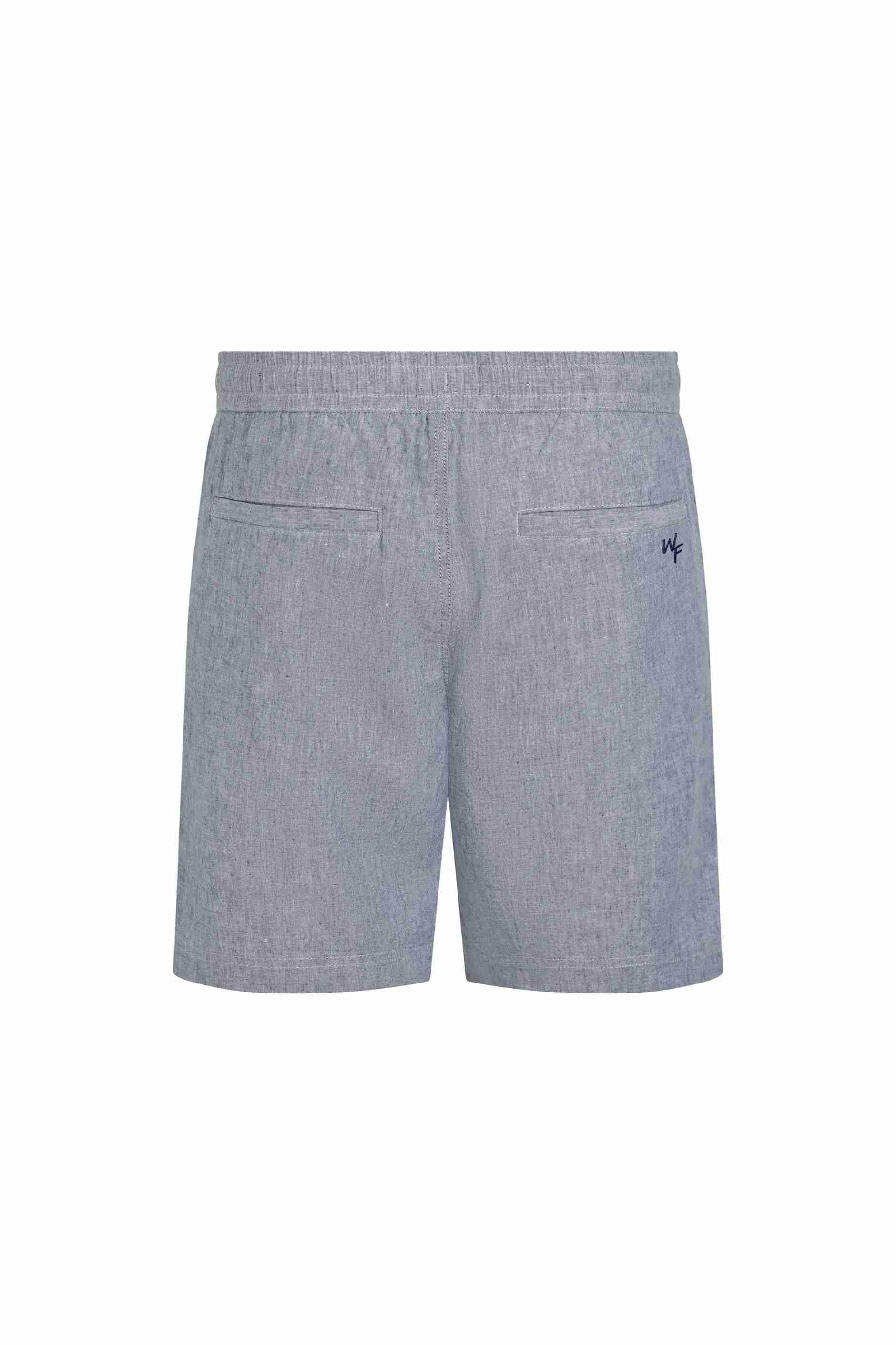 Winchester Relaxed Linen Rich Shorts Denim