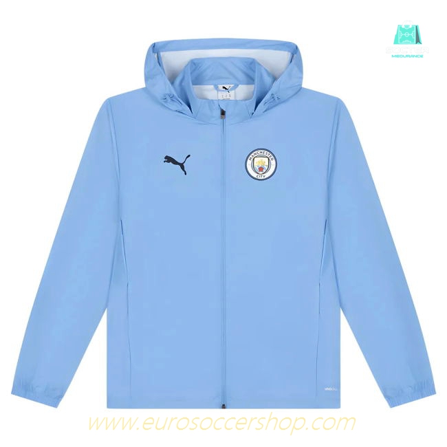 2025-2026 Man City Training All-Weather Jacket (Light Blue)