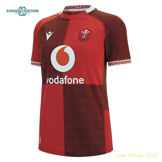 2025-2026 Wales WRU Home Rugby Shirt (Womens)