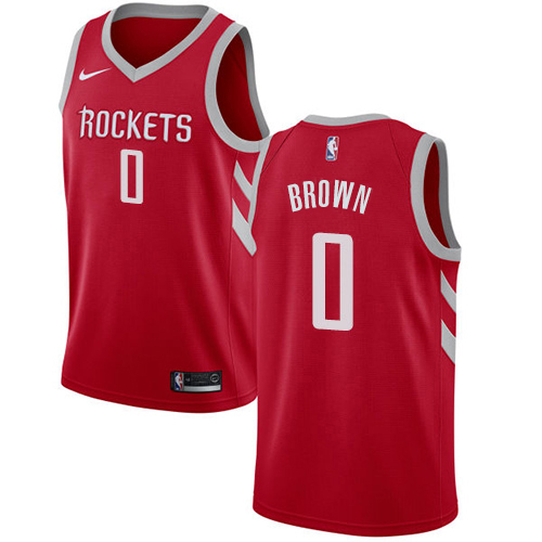 Red Nike H. Rockets #0 NBA Jersey Game Day Wear Basketball Jersey