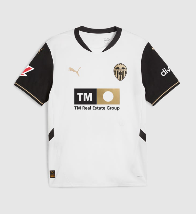 Valencia CF 24-25 Season Home Jersey for DIAKHABY with Number 4
