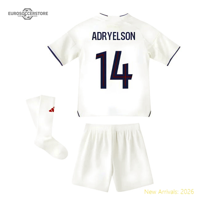 2025-2026 Olympique Lyon Home Mini Kit (adryelson 14) - Official Design