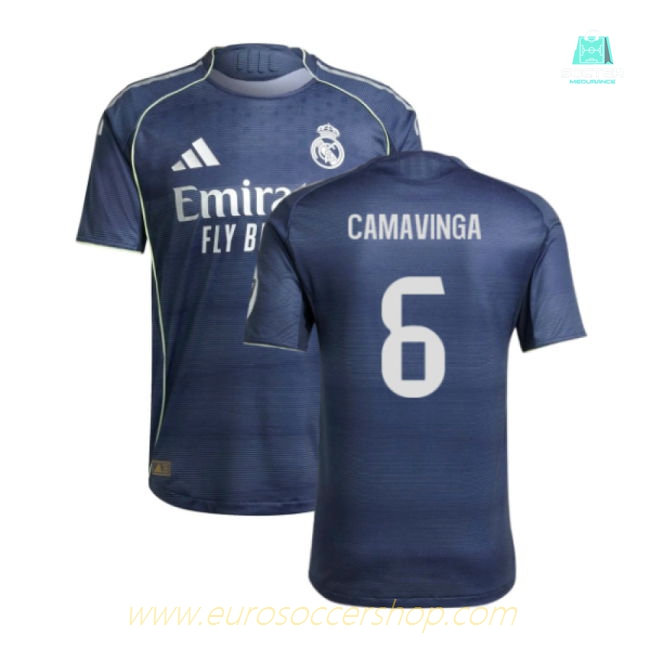 2025-2026 Real Madrid Authentic Away Shirt (Camavinga 6)