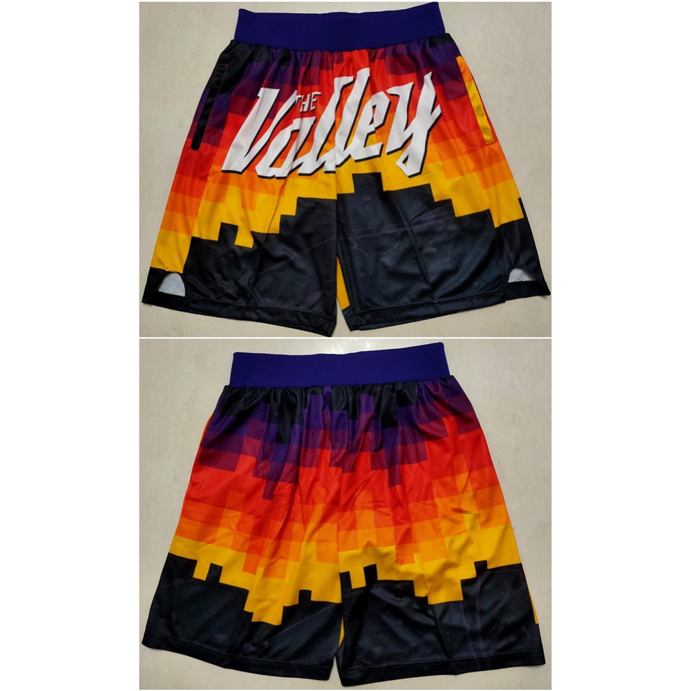 Men's Phoenix Suns Black Shorts(Run Small)