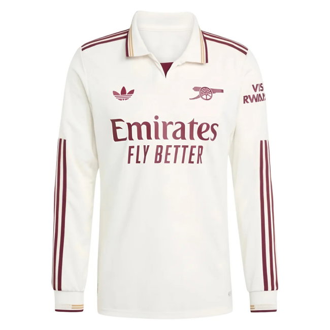 2025-2026 Arsenal Authentic Long Sleeve Third Shirt (Your Name)