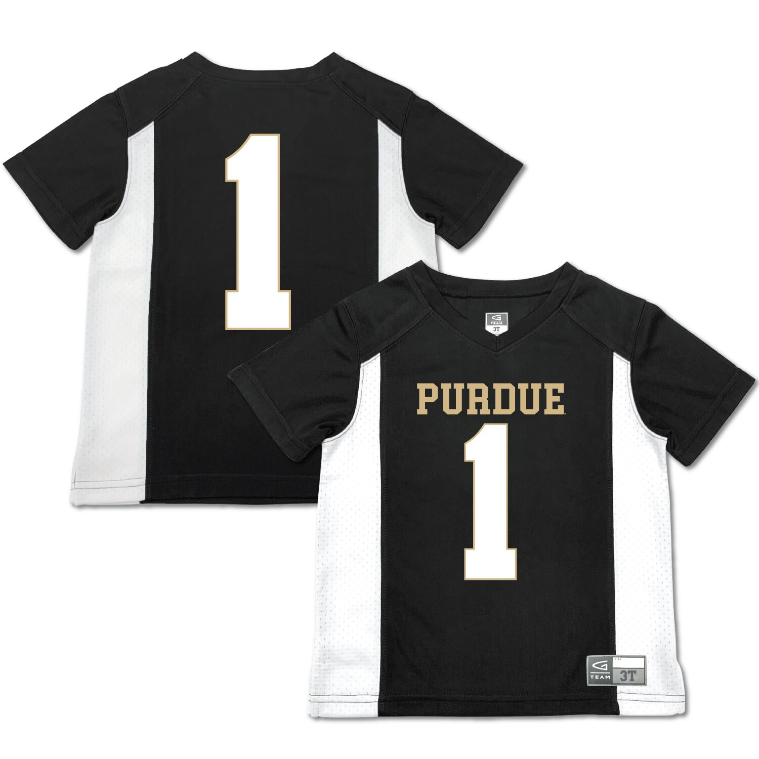 #1 Purdue Boilermakers Garb Toddler Football Jersey - Black