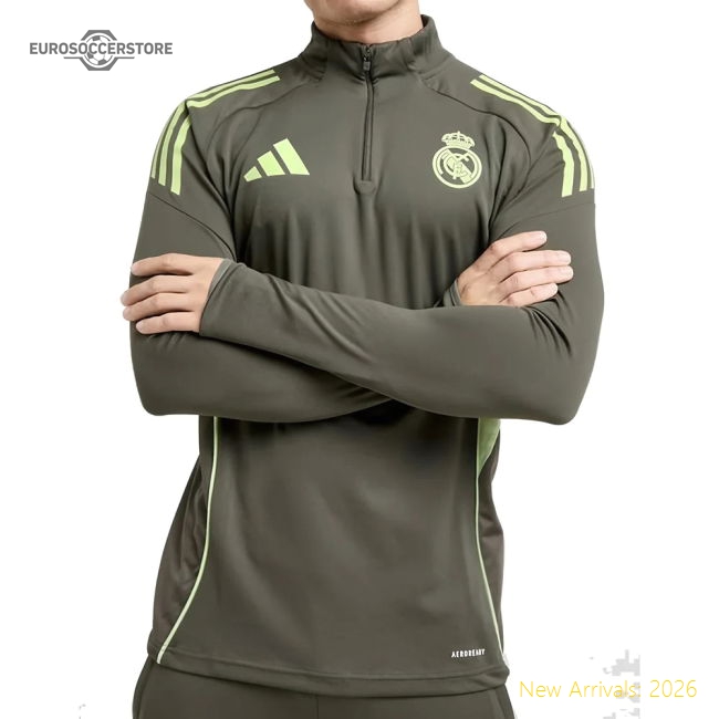2025-2026 Madrid Real Madrid Training Top (Utility Green)