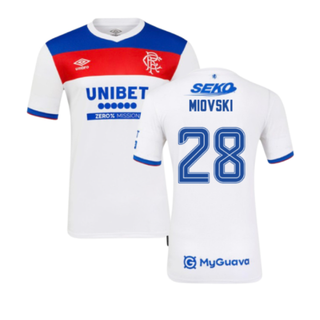Professional 2025-2026 Rangers Away Away Miovski 28 With Limited