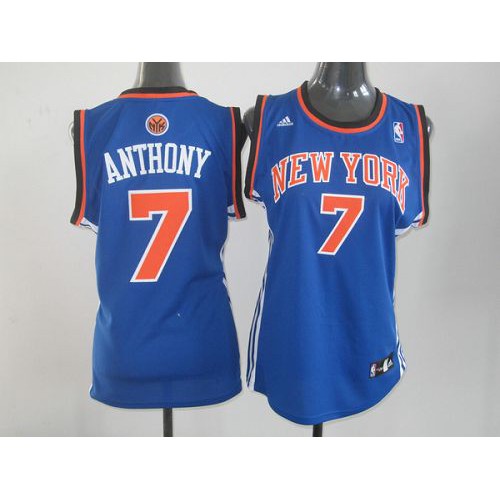 Knicks Blue York Knicks #7 Jersey - Economical NBA Fan Apparel