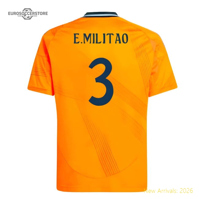Best-Selling 2024-2025 Real Madrid Away Youth Kit (E.Militao 3)