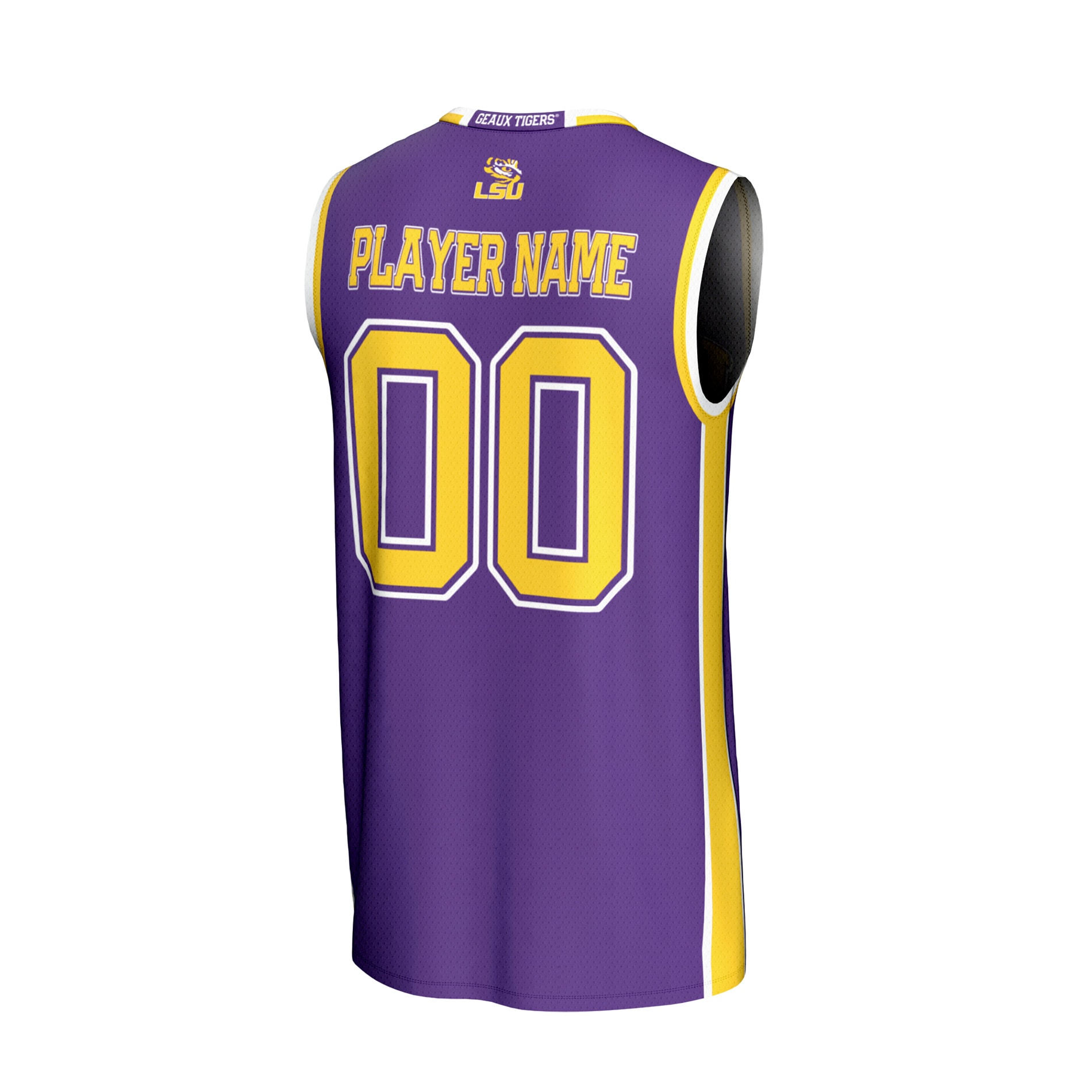 [NJP] LSU Tigers GameDay Greats Unisex Lightweight Collegiate Men's Basketball NIL Pick-A-Player Fashion Jersey - Purple