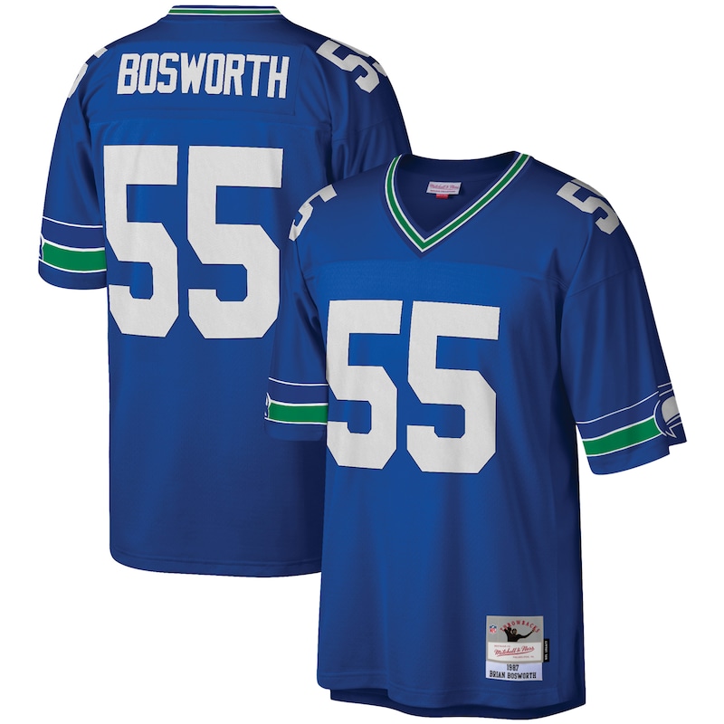 None Brian Bosworth SEA Seahawks Victory Authentic Jersey Football App