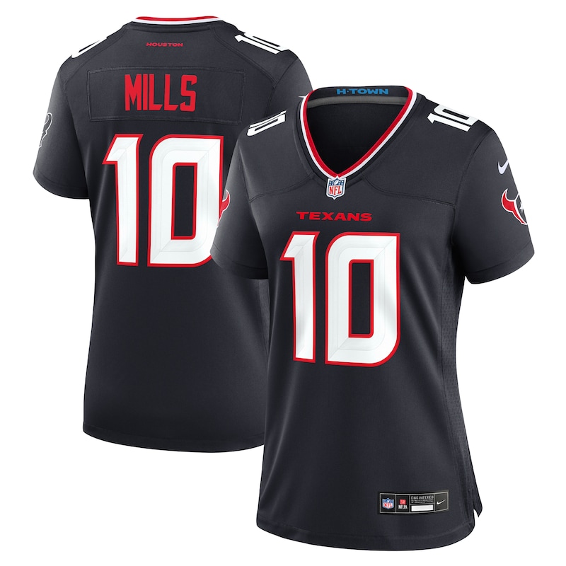 None Davis Mills HOU Texans Dynamic Durable Jersey Football Apparel