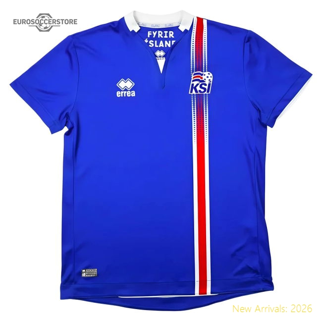 Iceland 2016-17 Home Shirt (MB) B.Bjarnason (Excellent)